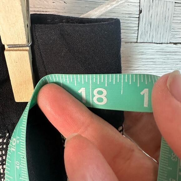 Lane Bryant black white plaid trouser dress pants with pockets plaid plus size - Picture 7 of 9